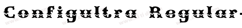 Configultra Regular字体转换